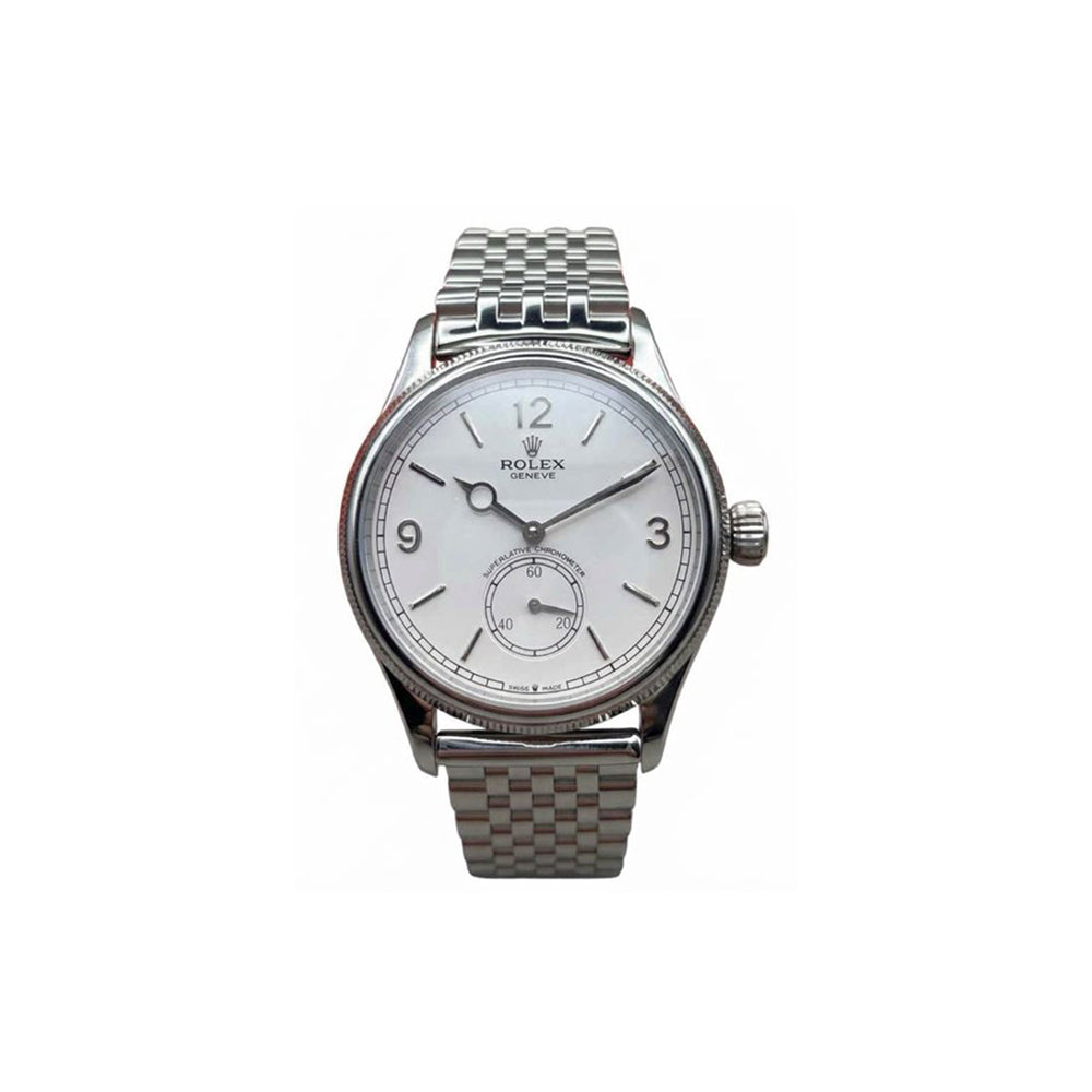 롤렉스 퍼페추얼 1908 인텐스 화이트 다이얼 39MM(가죽줄교체가능)