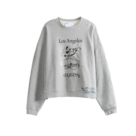 팔리 할리우드 미스 크루넥 스웨트셔츠(국내배송)(당일배송)(2COLOR)