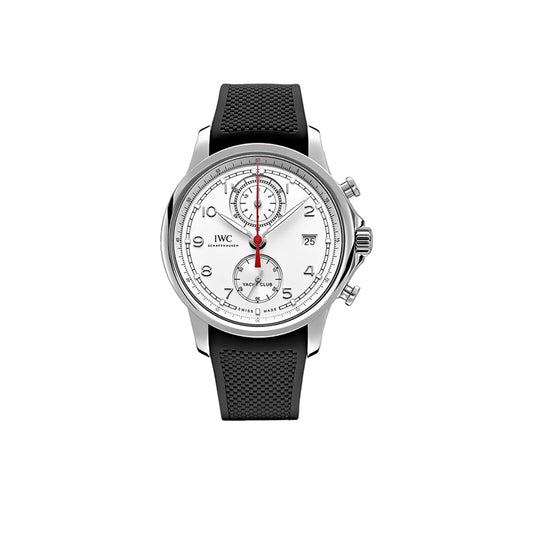 IWC 포르투기저 요트 클럽 크로노그래프 43.5mm 실버 아라빅